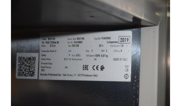RVS koelkast ELECTROLUX, type RE471FN, bj 2019